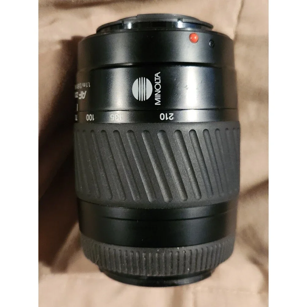Minolta AF Zoom 70-210mm f/4.5-5.6 Macro Lens Sony A-Mount w/ Hood & Both Caps